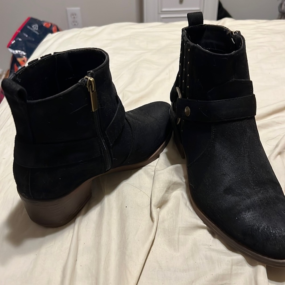 Black ankle boots